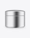 Matte Metallic Cosmetic Jar Mockup Matte Metallic Cosmetic Jar Mockup