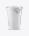 500g Plastic Cup Mockup - Front View