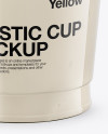 500g Plastic Cup Mockup - Front View