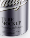 Metallic Tube Mockup - High-Angle Shot