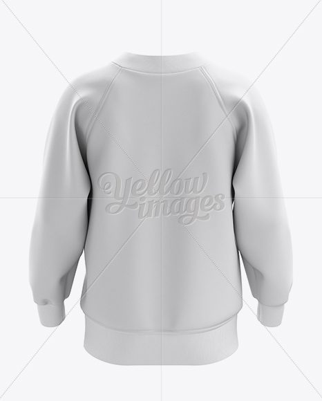 V-Neck Sweatshirt Mockup - Back View