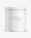 Small Round Tin Box Mockup