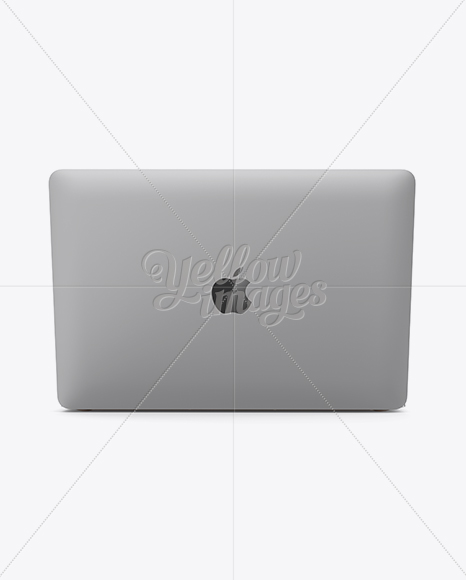 Apple MacBook Mockup – Back View