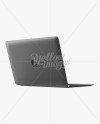 Apple MacBook Mockup – 3/4 Right Back View