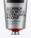 Aluminium Tube with a Paper Label Mockup