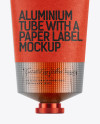 Aluminium Tube with a Paper Label Mockup