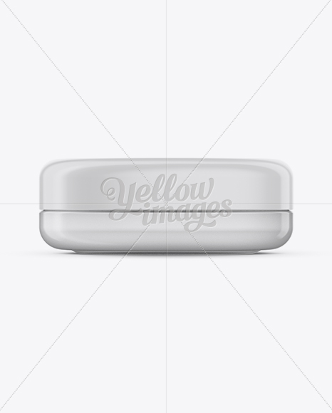 Cosmetic Jar Mockup - Front View / Top View