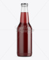 330ml Cherry Juice Bottle Mockup