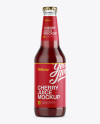 330ml Cherry Juice Bottle Mockup