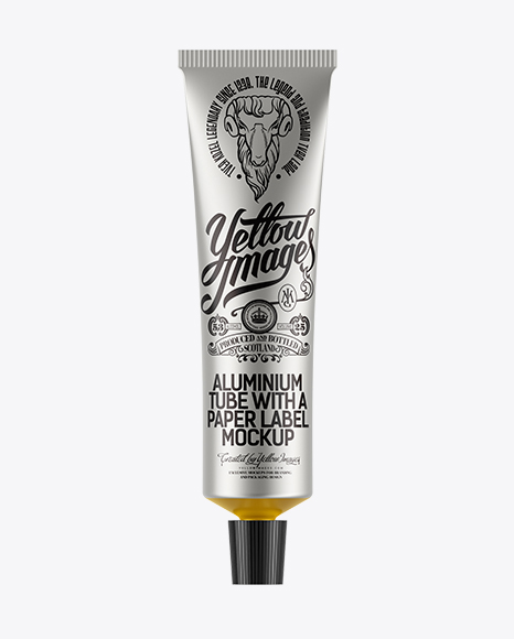 Aluminium Cream Tube Mockup