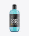 Cosmetic Bottle With Transparent Liquid Mockup