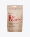 Kraft Stand-Up Pouch Mockup - Front View