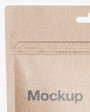 Kraft Stand-Up Pouch Mockup - Front View