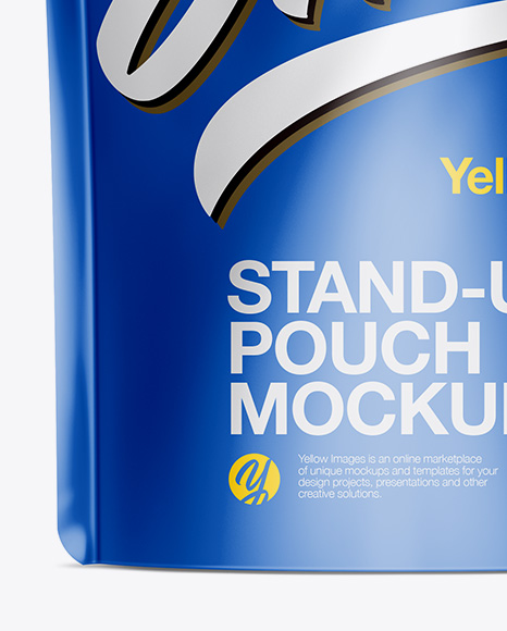 Matte Stand-Up Pouch Mockup