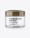 Frosted Cosmetic Jar Mockup Frosted Cosmetic Jar Mockup