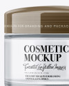 Frosted Cosmetic Jar Mockup Frosted Cosmetic Jar Mockup