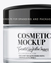 Frosted Cosmetic Jar Mockup Frosted Cosmetic Jar Mockup