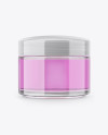 Clear Cosmetic Jar Mockup