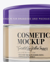 Clear Cosmetic Jar Mockup Clear Cosmetic Jar Mockup