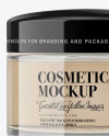 Clear Cosmetic Jar Mockup Clear Cosmetic Jar Mockup