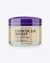 Clear Cosmetic Jar Mockup Clear Cosmetic Jar Mockup