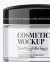 Clear Cosmetic Jar Mockup Clear Cosmetic Jar Mockup