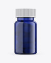 Blue Pills Bottle Mockup - Front View Blue Pills Bottle Mockup - Front View