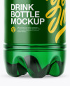 1.5L Green Plastic Drink Bottle Mockup