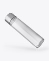 Glass Water Bottle Mockup - Half Side View