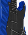 Electric Guitar Mockup - Half Side View