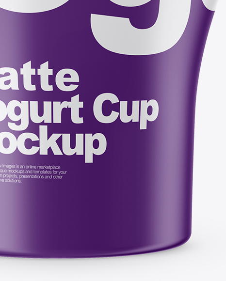 Matte Yogurt Cup Mockup