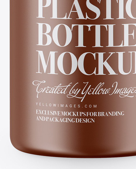 Matte Plastic Bottle Mockup Matte Plastic Bottle Mockup