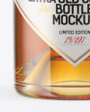 Cognac Bottle with Wooden Cap Mockup
