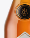 Cognac Bottle with Wooden Cap Mockup