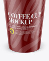 Coffee Cup Mockup - Front View (High-Angle Shot)