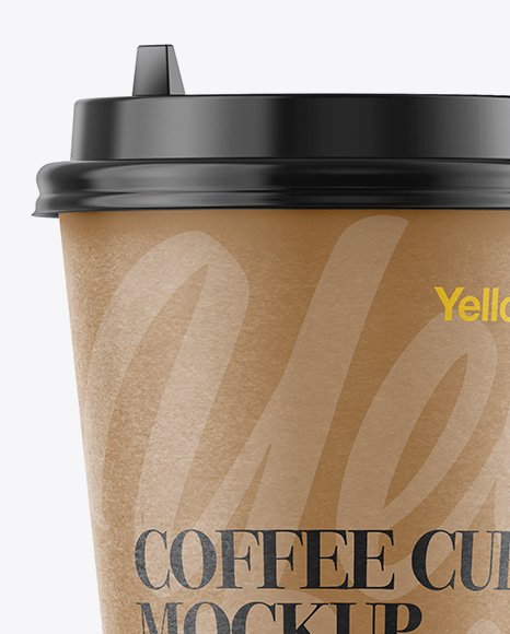 Paper Coffee Cup Mockup - Front View