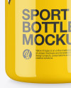 Glossy Sport Bottle Mockup