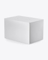 Paper Box Mockup - Half Side View (High-Angle Shot)