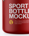 Matte Sport Bottle Mockup