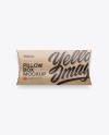 Kraft Pillow Box Mockup - Top View