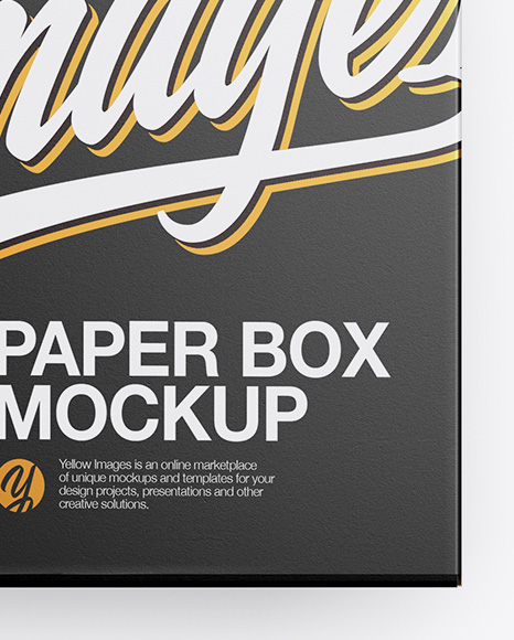Closed Box Mockup - Top View