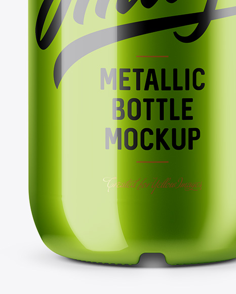 Metallic Bottle Mockup