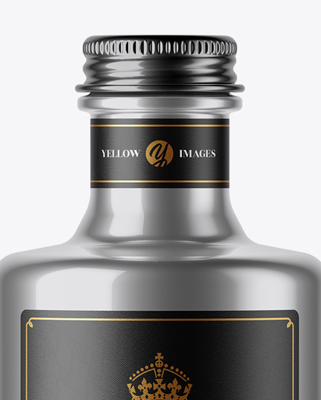 Metallic Bottle Mockup