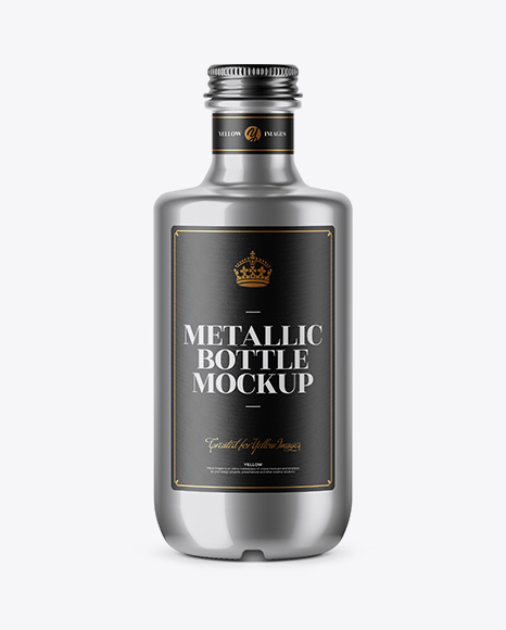 Metallic Bottle Mockup