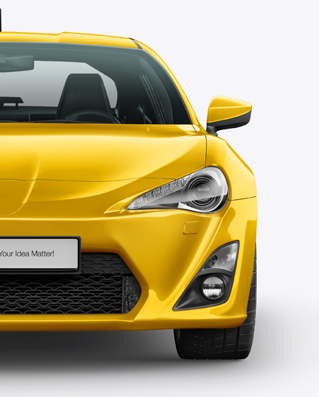 Toyota GT86 Mockup - Front View