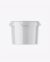 Glossy Plastic Bucket Mockup