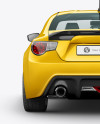 Toyota GT86 Mockup - Back View