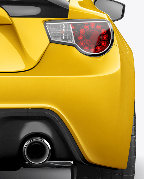 Toyota GT86 Mockup - Back View - Free Download Images High Quality PNG