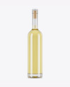 Clear Glass White Wine Bottle Mockup