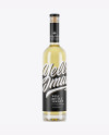 Clear Glass White Wine Bottle Mockup